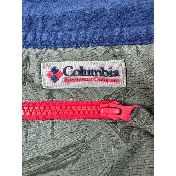 Columbia Womens Hiking Shorts XL Green Organic Cotton Camping Print Outdoor GORP - Picture 12 of 13